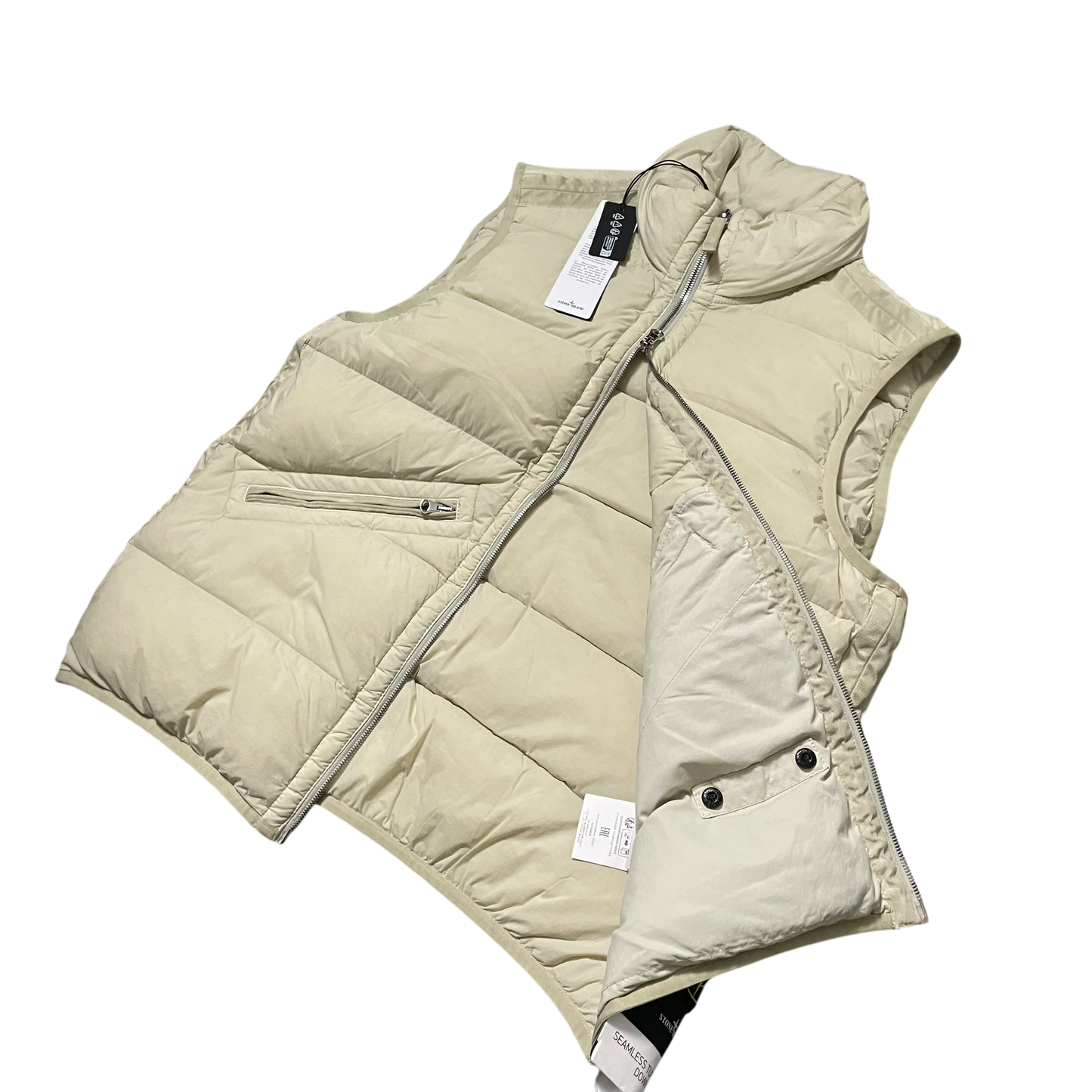 Stone Island Garment Dye Seamless Tunnel Bodywarmer