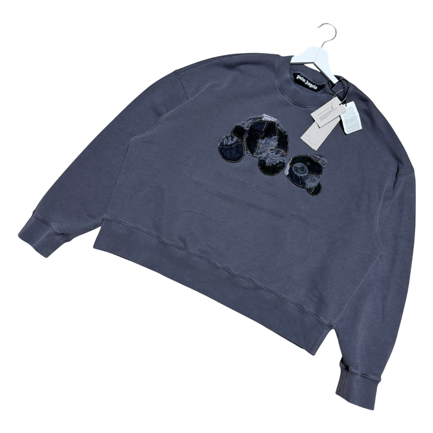 Palm Angels Sweater Patchwork Ripped Bear