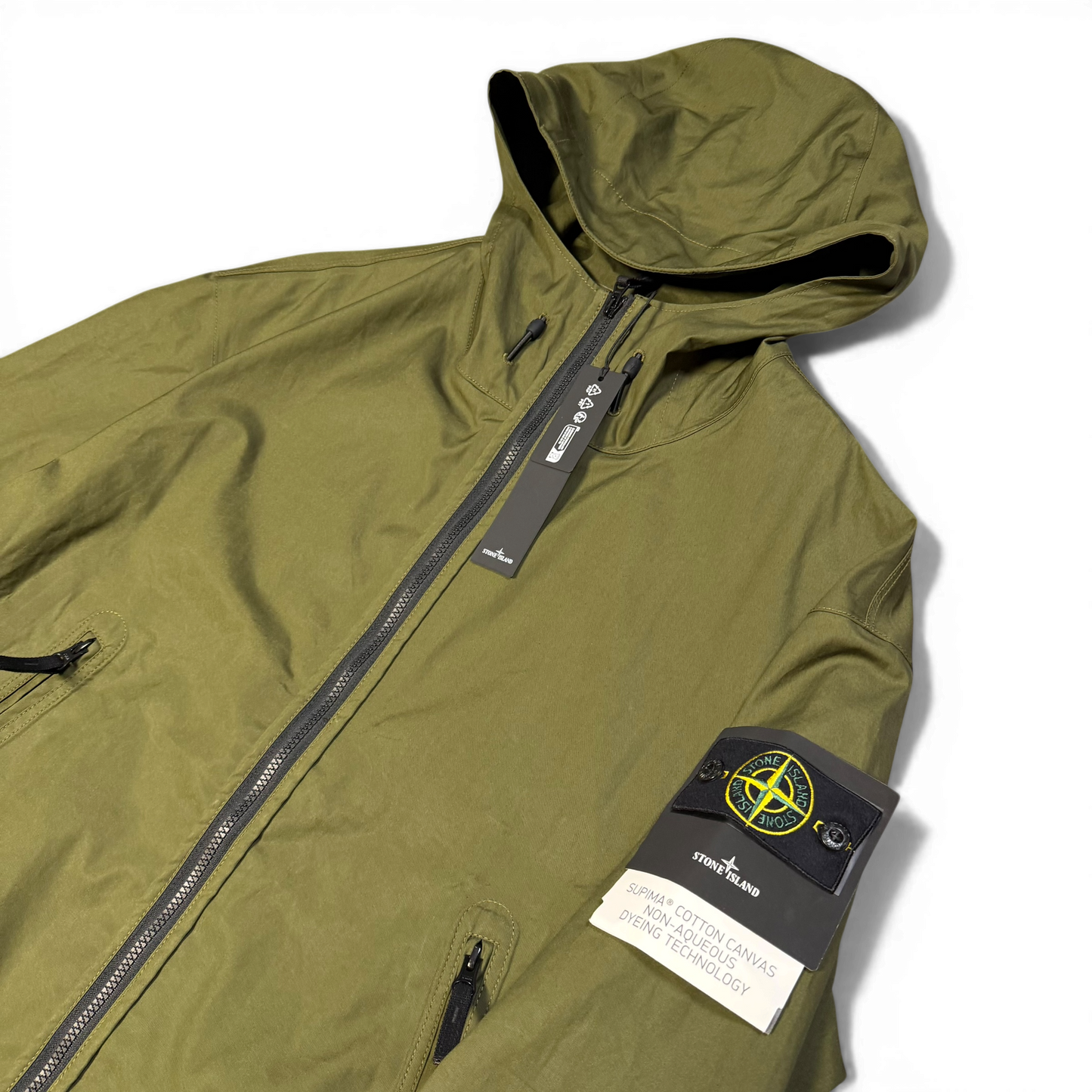 Stone Island Supima Cotton Canvas Non-Aqueous Dyeing