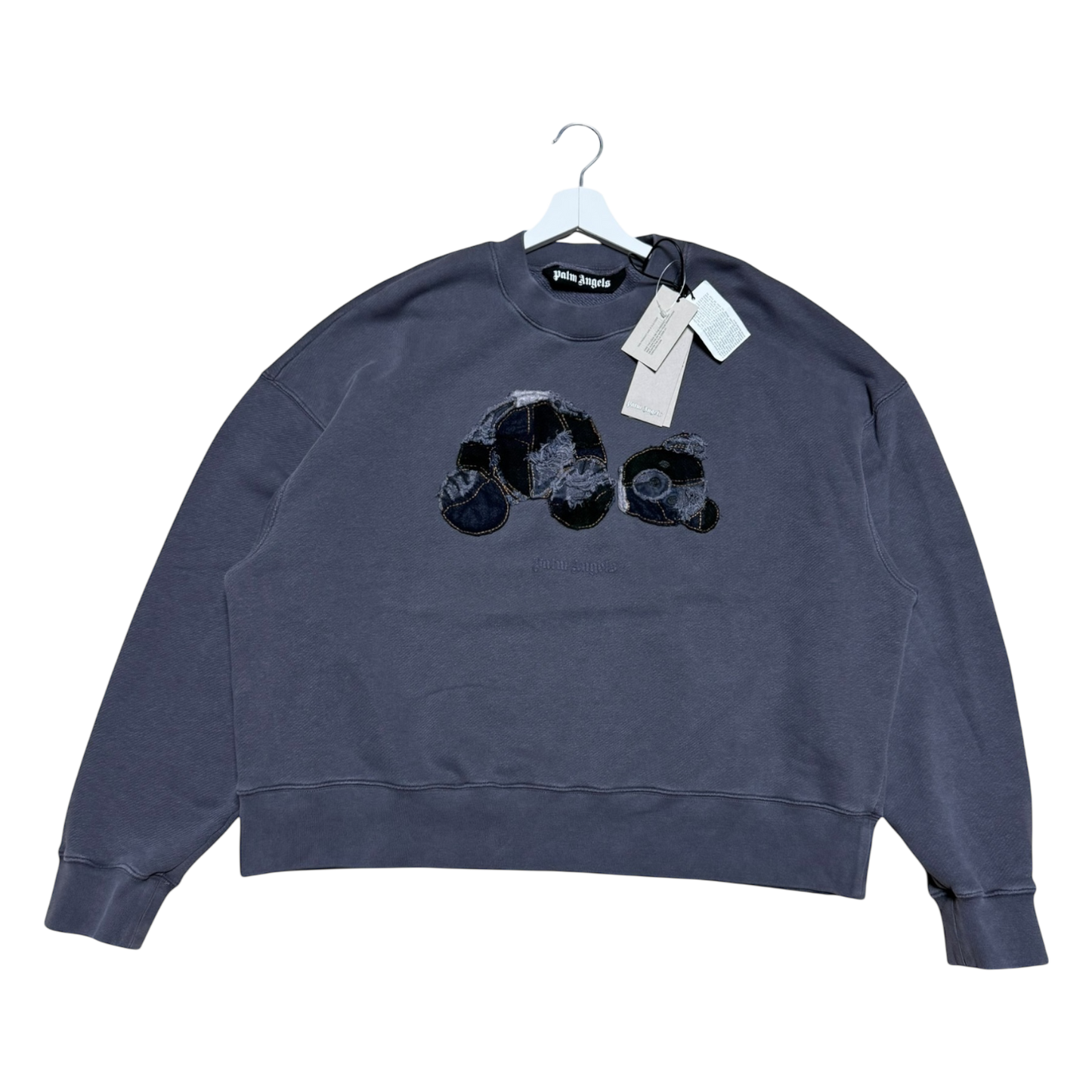 Palm Angels Sweater Patchwork Ripped Bear
