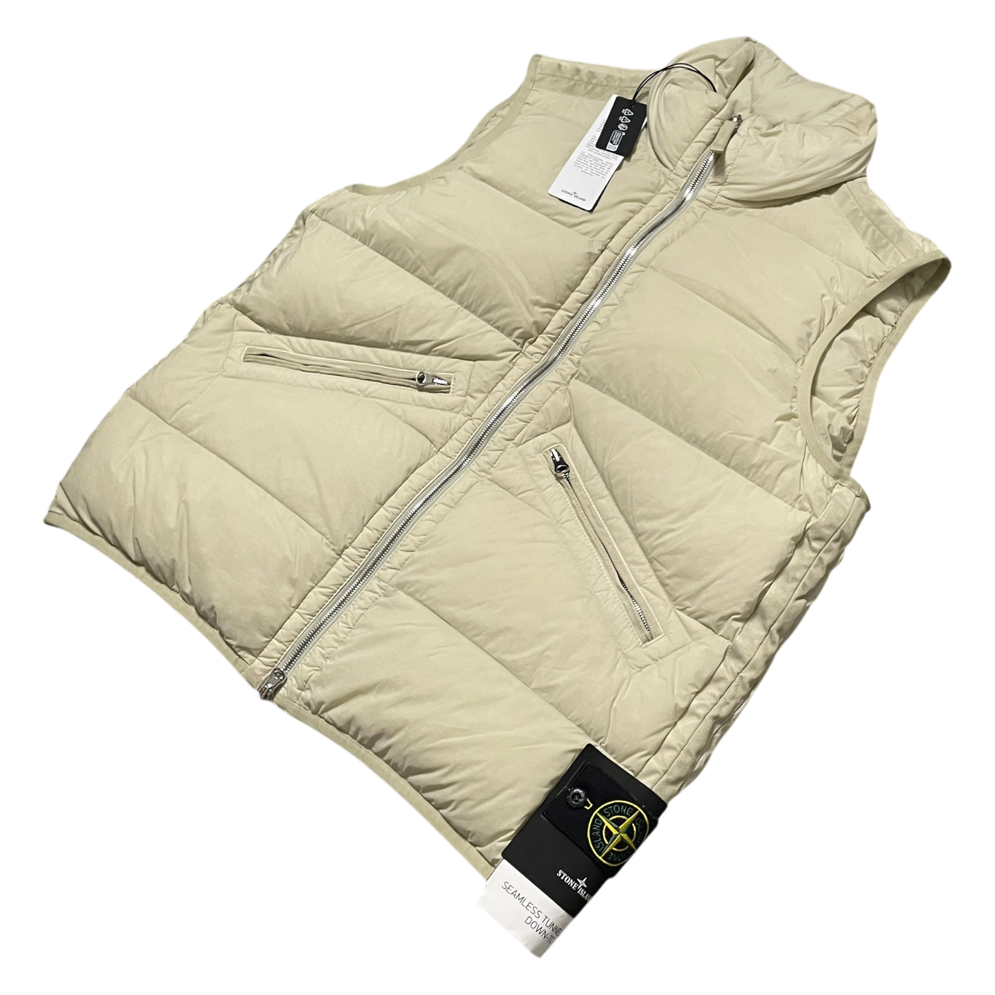 Stone Island Garment Dye Seamless Tunnel Bodywarmer